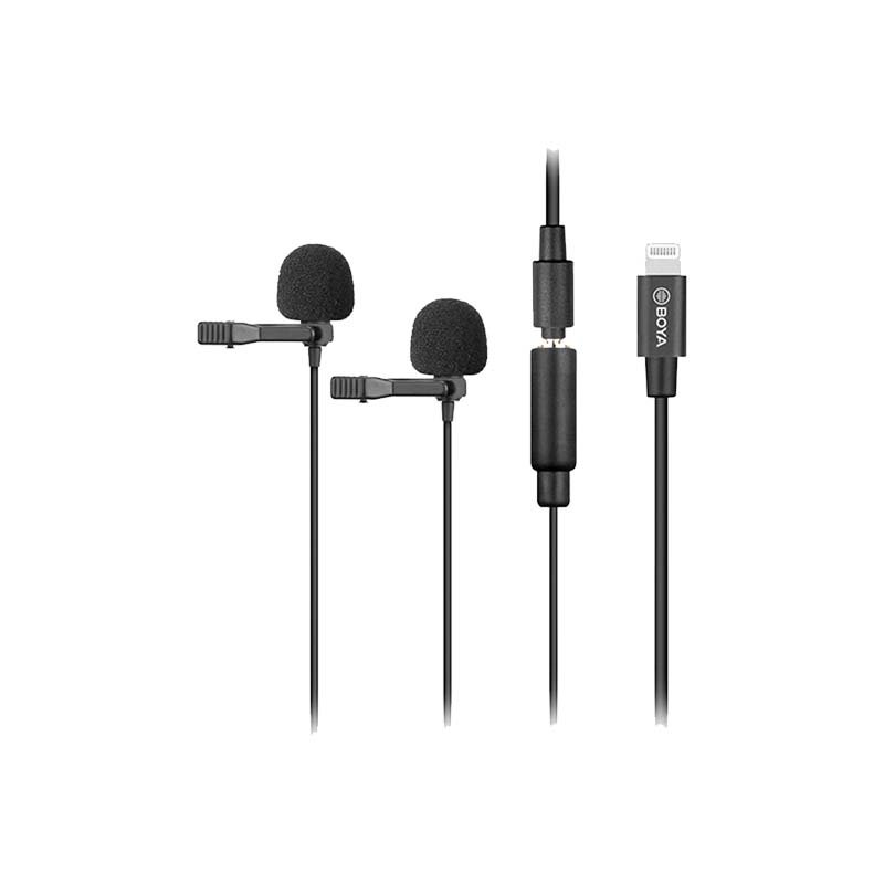 BOYA BY-M2D DUAL CLIP-ON MICROPHONE (6m)